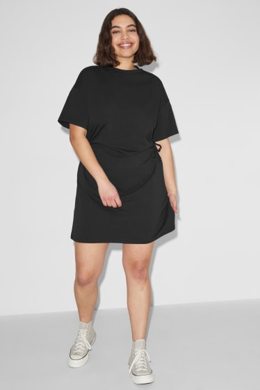 Femmes - CLOCKHOUSE - robe T-shirt - noir