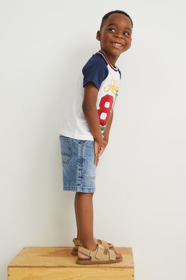 Kinder - Jeans-Shorts - jeansblau