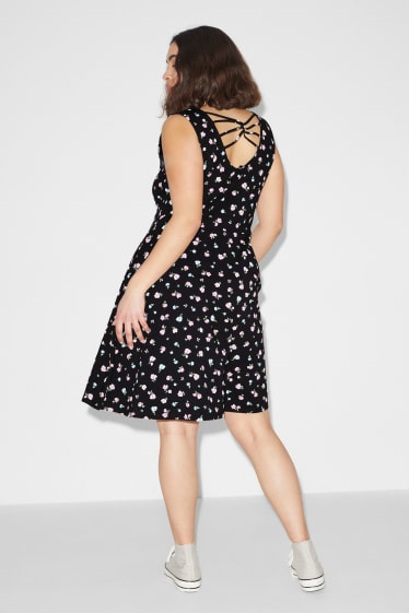 Femmes - CLOCKHOUSE - robe - à fleurs - noir