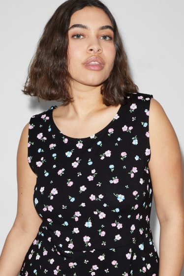 Femmes - CLOCKHOUSE - robe - à fleurs - noir