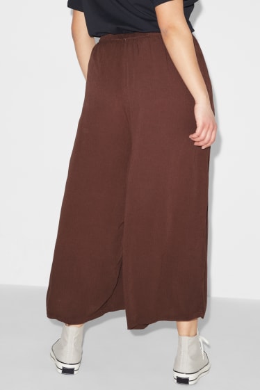 Femmes - CLOCKHOUSE - jupe-culotte - high waist - marron foncé