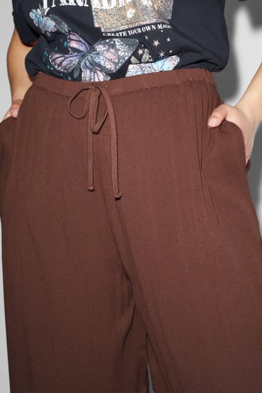 Femmes - CLOCKHOUSE - jupe-culotte - high waist - marron foncé
