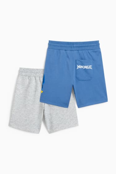 Bambini - Confezione da 2 - Lego Ninjago - shorts in felpa - blu