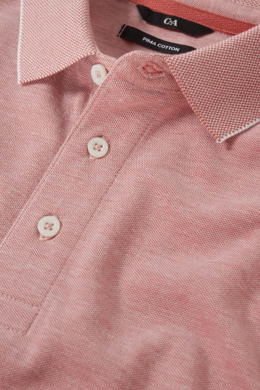Herren - Poloshirt - Pima-Baumwolle - rosa