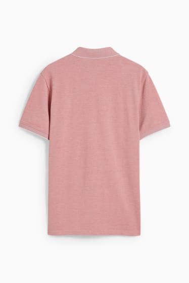 Hommes - Polo - coton Pima - rose