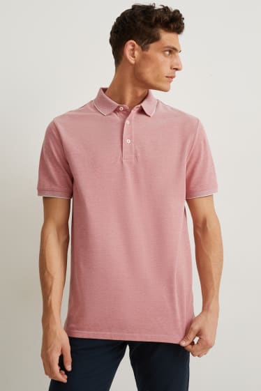 Heren - Poloshirt - Pima-katoen - roze