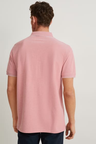 Heren - Poloshirt - Pima-katoen - roze