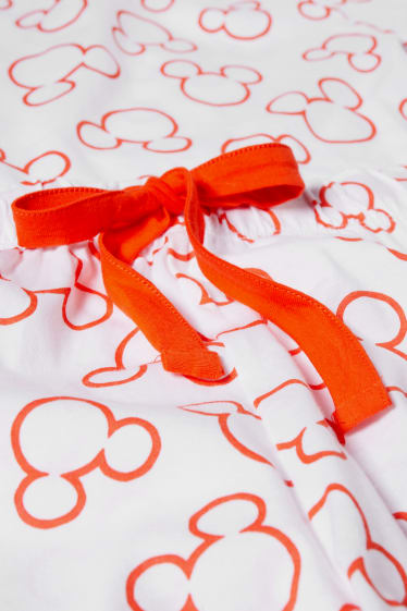 Women - Short pyjamas - Mickey Mouse - white / red