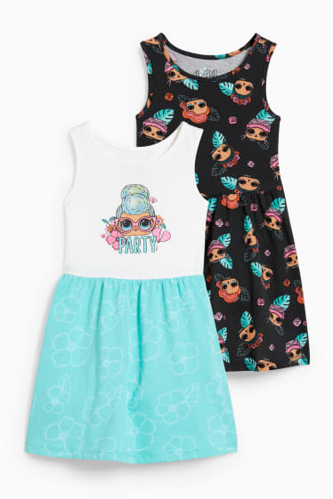 Enfants filles - Lot de 2 - robes - noir