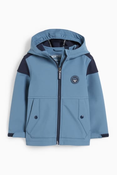 Children - Softshell jacket with hood - blue