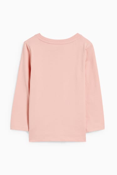 Kinder Mädchen - Langarmshirt - dunkelrosa