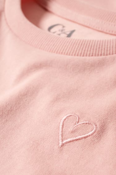 Kinder Mädchen - Langarmshirt - dunkelrosa