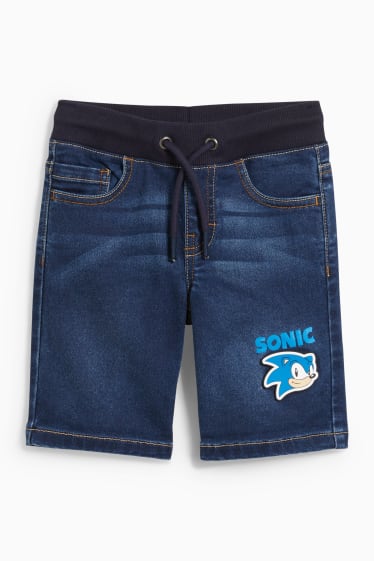 Enfants - Sonic - short en jean - jean bleu foncé
