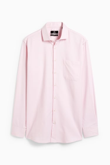 Herren - Hemd - Regular Fit - Cutaway - bügelleicht - rosa