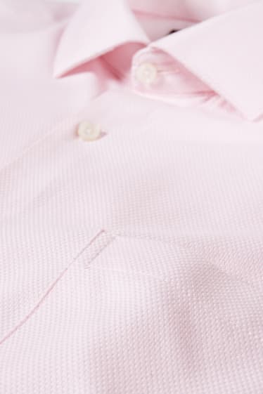 Herren - Hemd - Regular Fit - Cutaway - bügelleicht - rosa