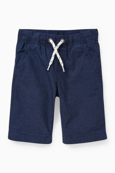 Enfants garçons - Bermudas - à rayures - bleu foncé