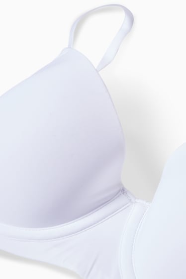 Femmes - Soutien-gorge avec armatures - DEMI - ampliforme - blanc