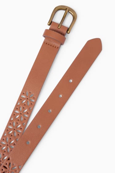 Enfants filles - Ceinture - synthétique - marron
