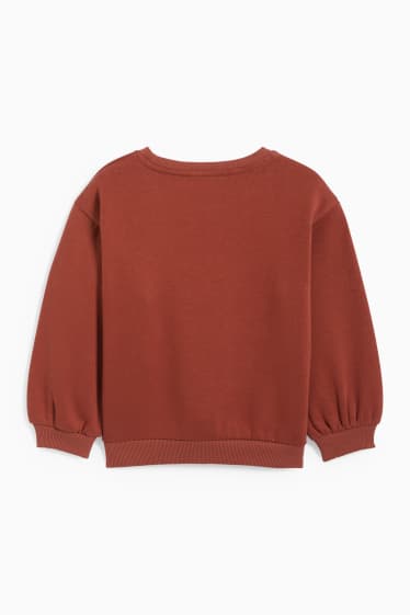 Kinder Mädchen - Sweatshirt - geblümt - braun