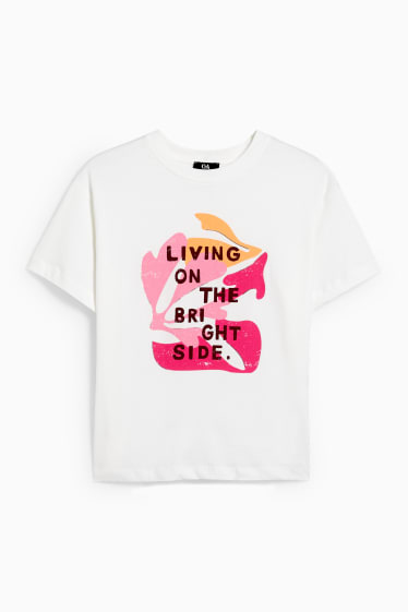 Women - T-shirt - cremewhite