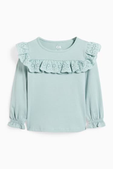 Kinder Mädchen - Langarmshirt - mintgrün