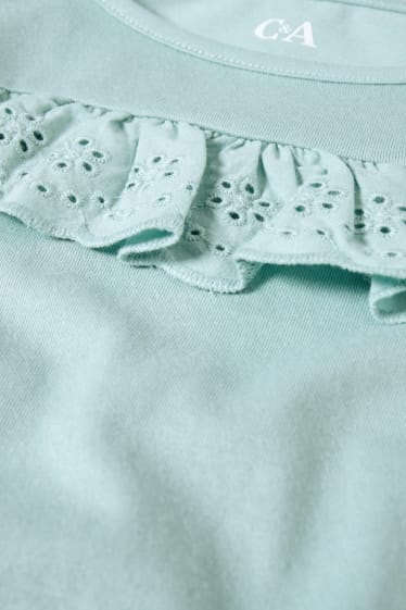 Kinder Mädchen - Langarmshirt - mintgrün