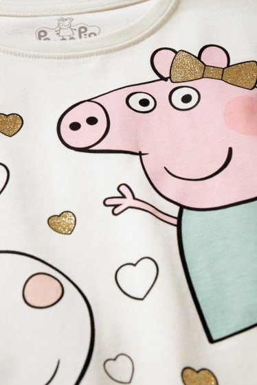 Bambine - Peppa Pig - maglia a maniche lunghe - bianco
