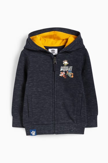 Bambini - PAW Patrol - felpa con zip e cappuccio - blu scuro