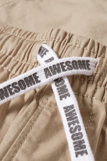 Kinder Buben - Stoffhose - beige