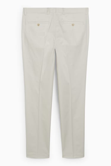 Bărbați - Pantaloni modulari - slim fit - alb-crem