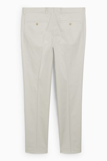 Heren - Broek uit het combi-systeem - slim fit - crème wit