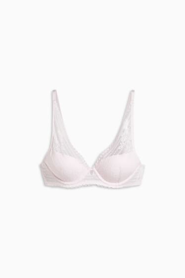 Dona - Sostenidors amb cèrcol - DEMI - enconxats - rosa