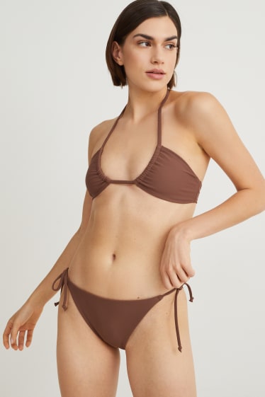Mujer - Braguita de bikini - low waist - LYCRA® XTRA LIFE™ - marrón oscuro