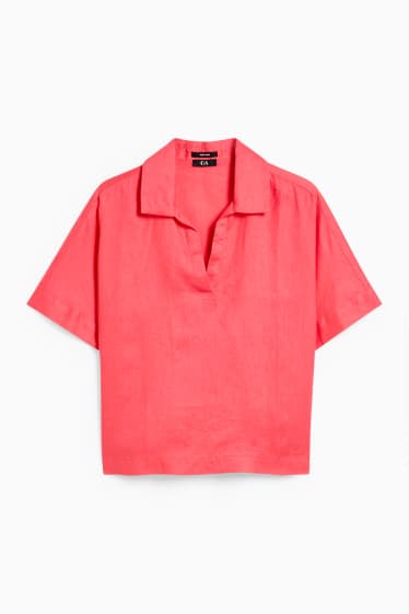 Dona - Brusa de lli - rosa