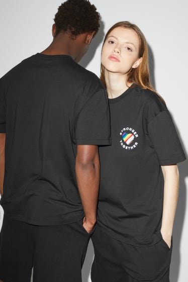 Unisexe - CLOCKHOUSE - T-shirt - unisexe - PRIDE - noir