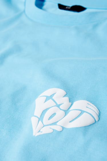 Unisexe - CLOCKHOUSE - T-shirt - unisexe - PRIDE - turquoise clair