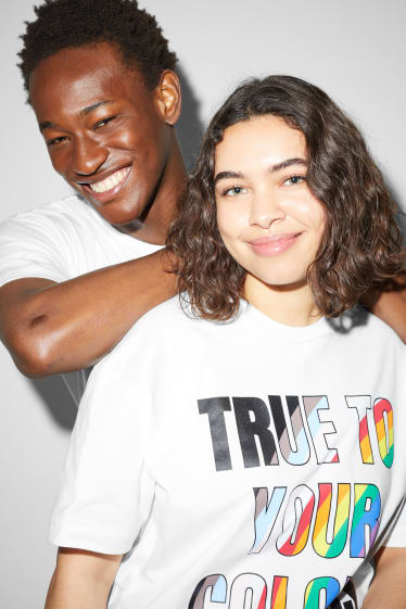 Unisexe - CLOCKHOUSE - T-shirt - unisexe - PRIDE - blanc