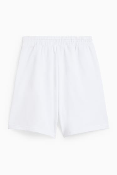 CLOCKHOUSE - pantalons curts de xandall - unisex - PRIDE - blanc