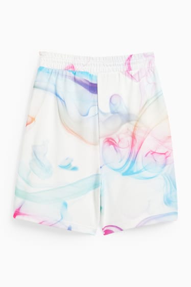 CLOCKHOUSE - short en molleton - unisexe - PRIDE - blanc