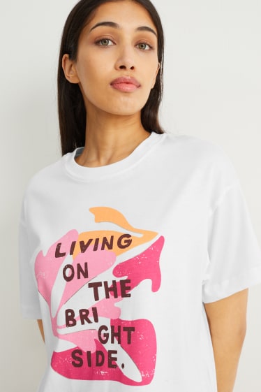 Women - T-shirt - cremewhite
