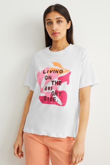 Women - T-shirt - cremewhite