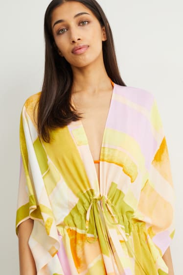 Damen - Kimono - gemustert - grün