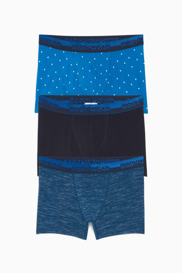Hommes - Lot de 3 - boxers - bleu foncé