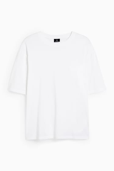 Herren - Oversized-T-Shirt - weiß
