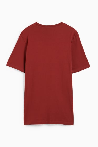 Men - T-shirt - dark red