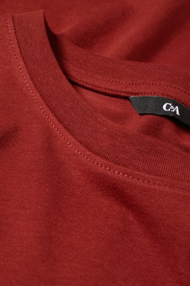 Men - T-shirt - dark red