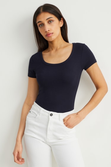 Damen - T-Shirt - dunkelblau
