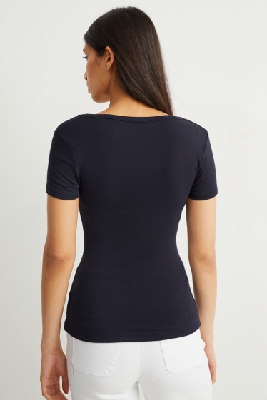 Damen - T-Shirt - dunkelblau