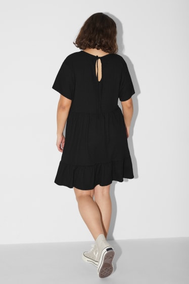 Donna - Vestito a portafoglio - nero