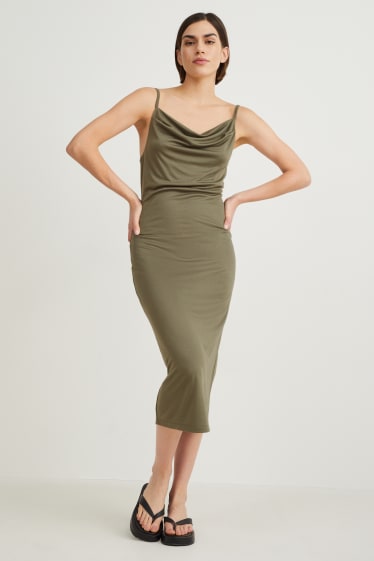 Dames - Nauwsluitende jurk - groen